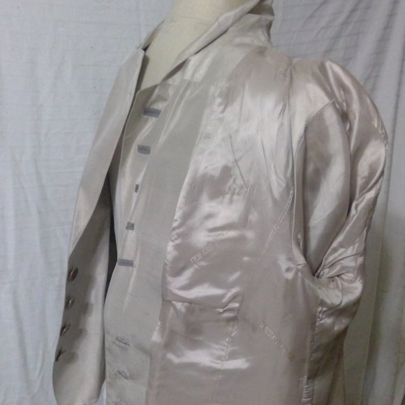 Louis Feraud Vintage Silk Skirt Suit Size 14 - Picture 13 of 15